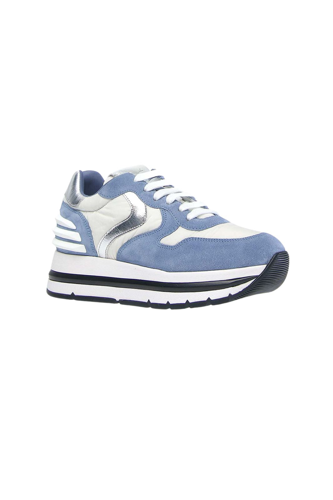 Voile Blanche Sneakers Donna in pelle e tessuto