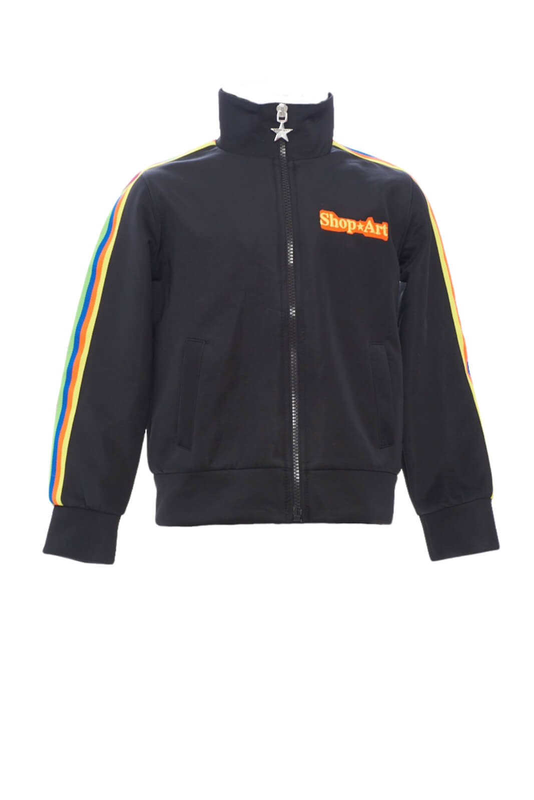 Sudadera de triacetato con cremallera completa para niña Shop Art