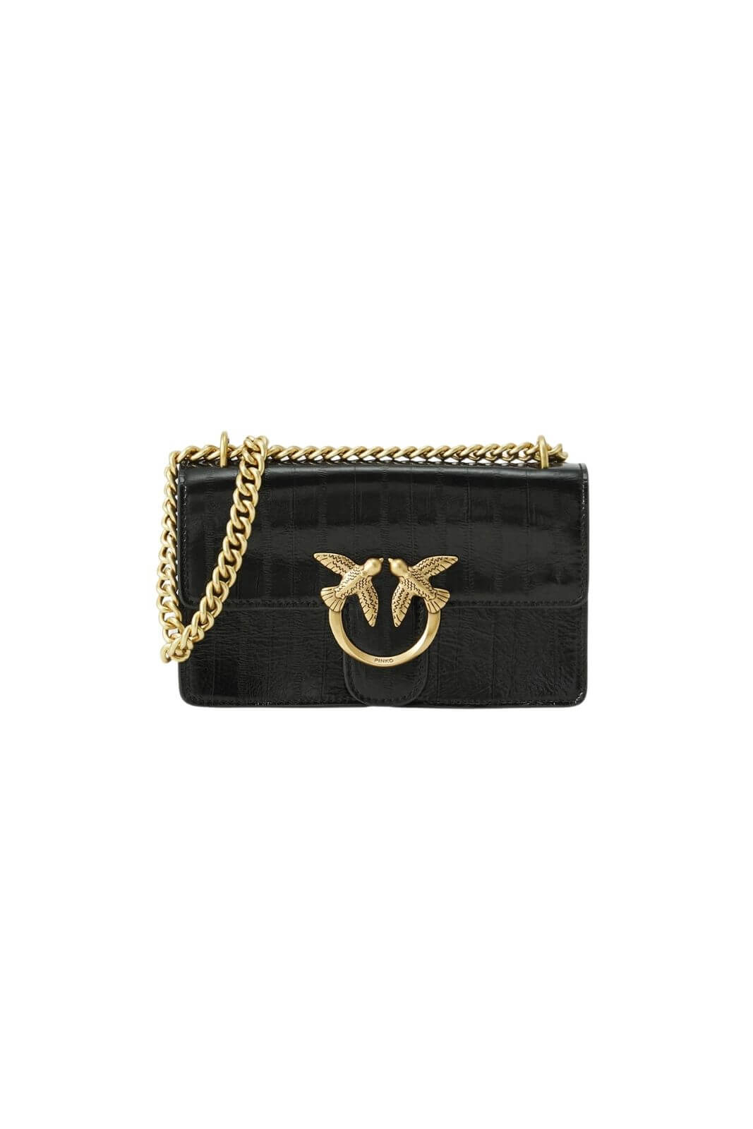 Pinko women's bag LOVE ONE MINI DC patent leather