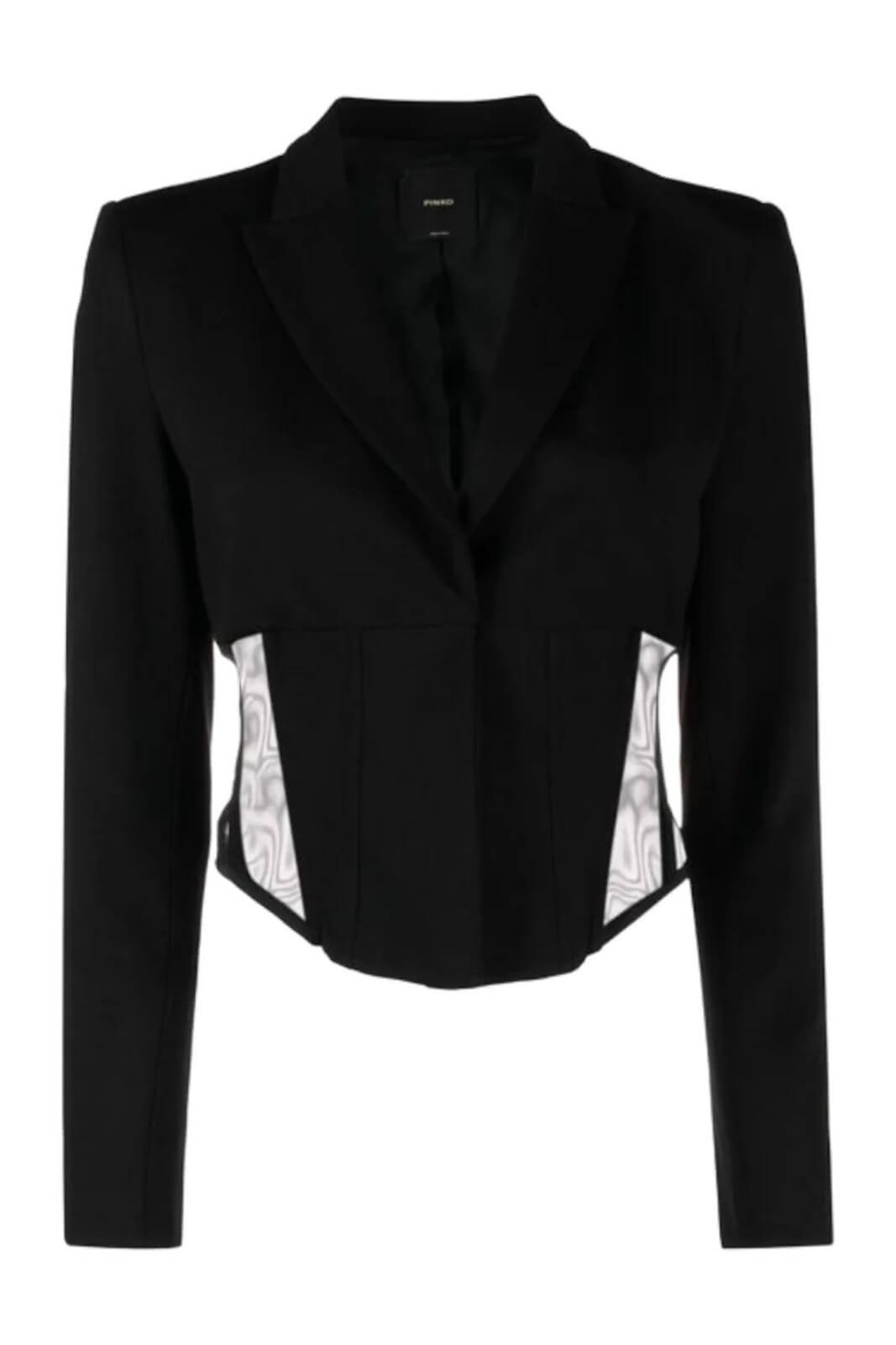 Pinko women's GOLDRAKE jacket in fabric stitch - Main Image