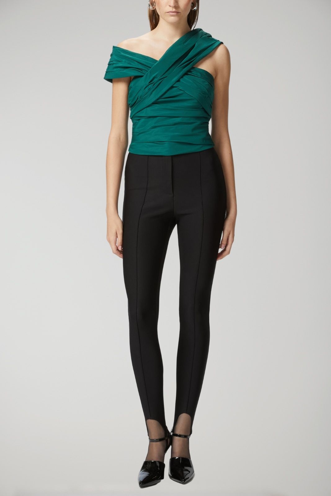 Pinko Plauto women's tight-fitting technical trousers with stirrup