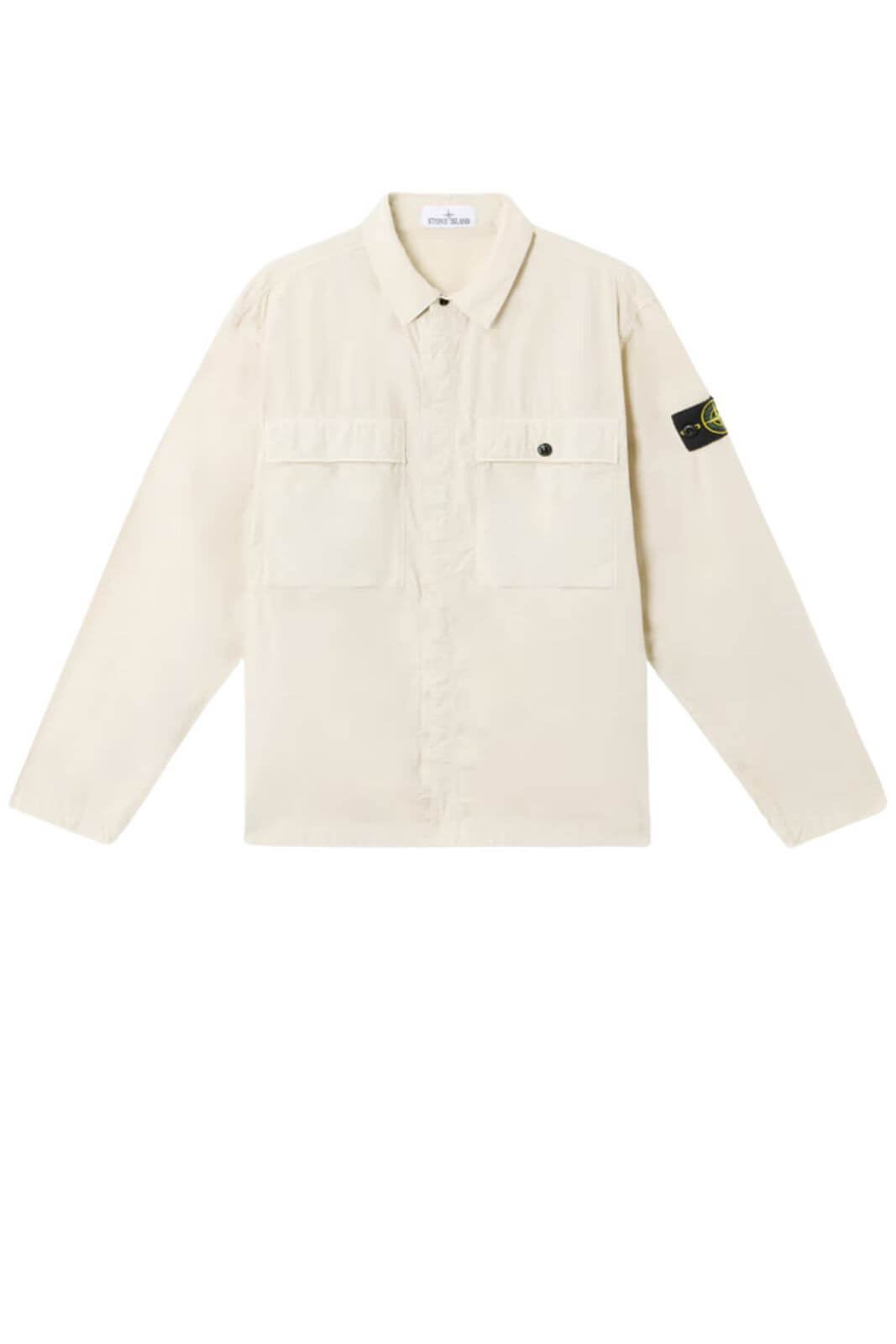 Stone Island men's overshirt in stretch cotton 'parachute' fabric