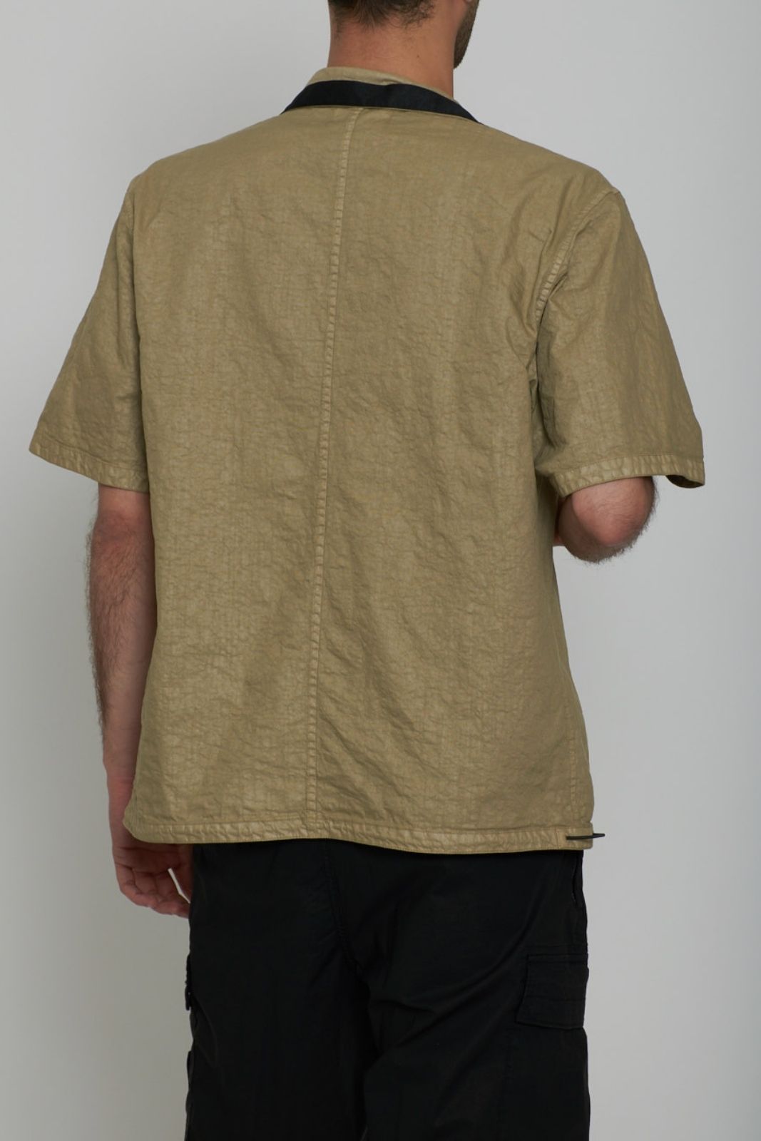 Stone Island men's overshirt ORGANIC LOOK NYLON PANAMA-TC