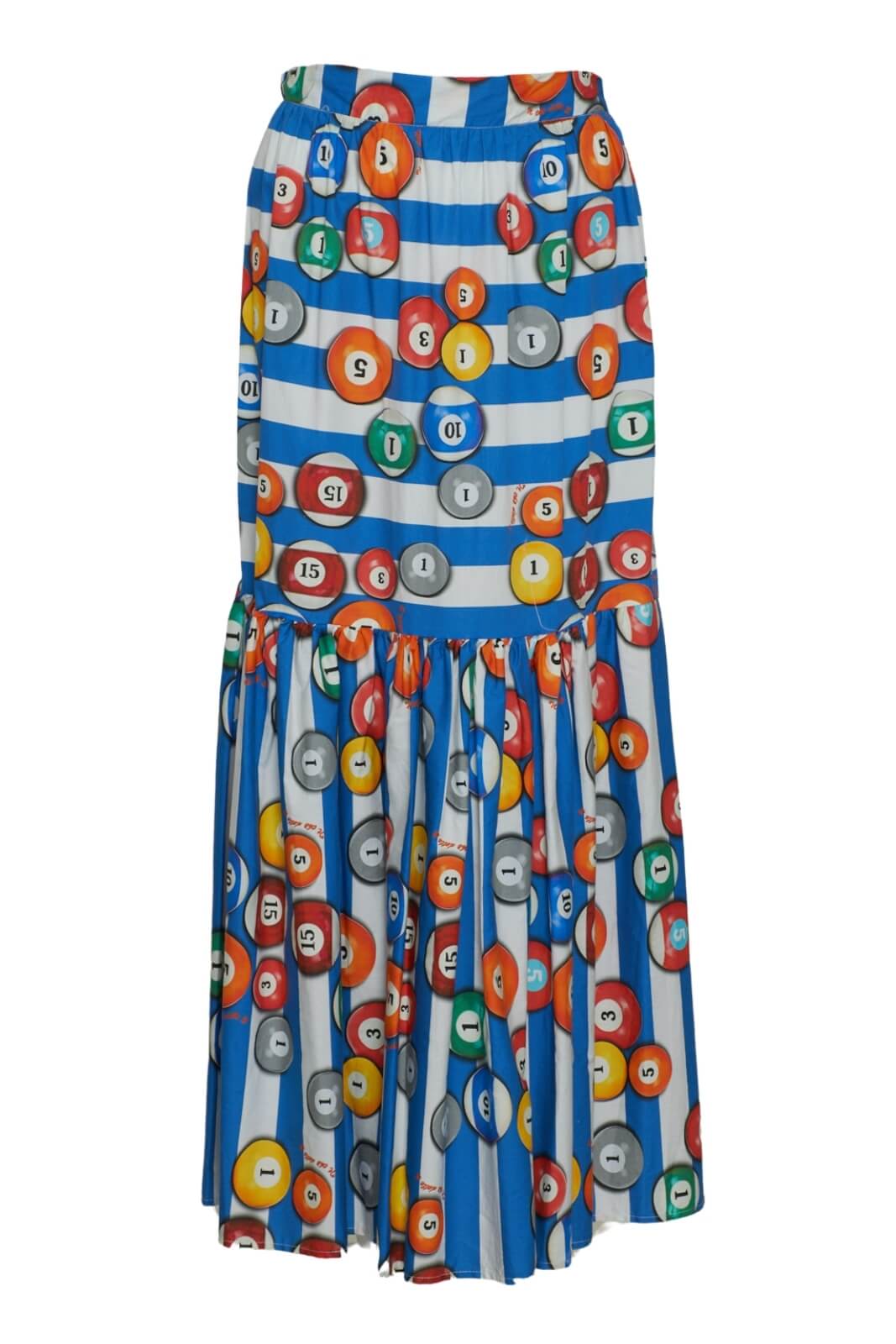 Le Sarte del Sole Long skirt with billiard print