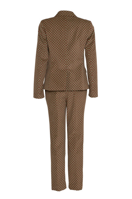 1961 Milano Tailleur donna ciniglia stampa retro