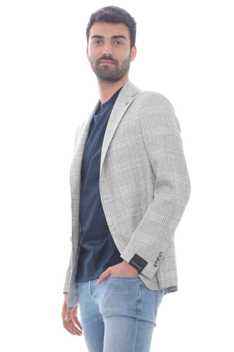 Chaqueta de hombre Tagliatore con estampado de cuadros