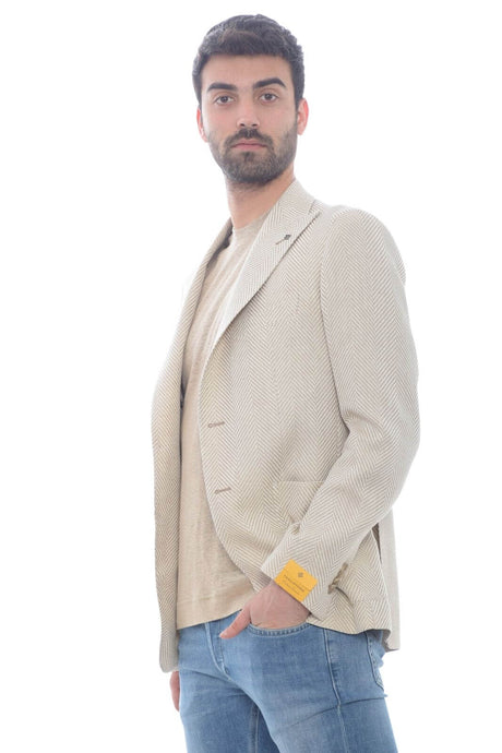 Tagliatore men's herringbone pattern jacket
