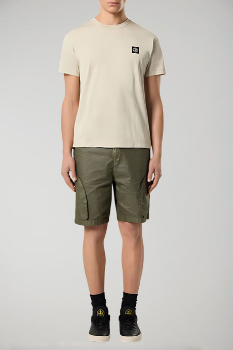 Camiseta de hombre Stone Island de jersey de algodón 60/2