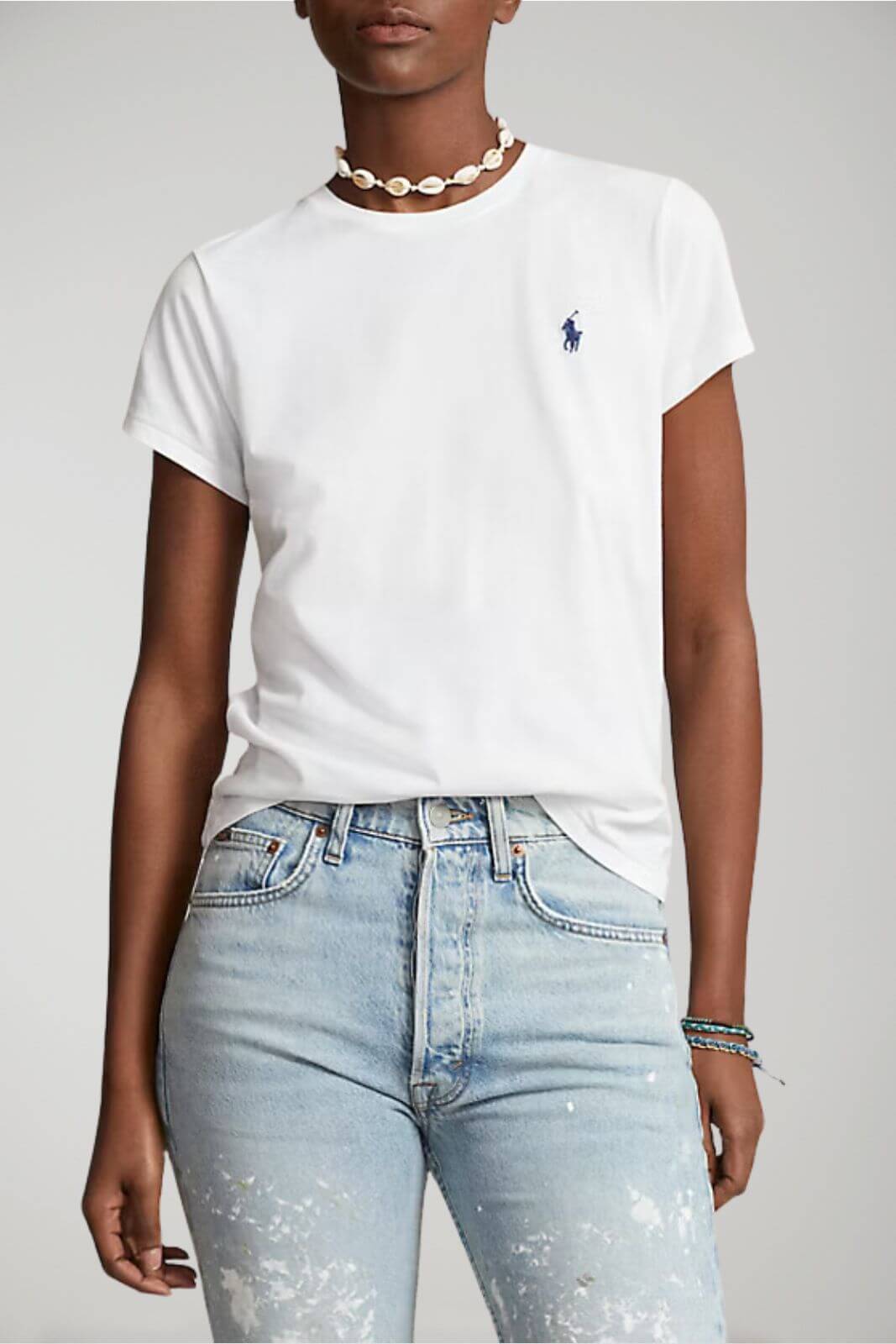 t-shirt donna Polo Ralph Lauren cotone outfit