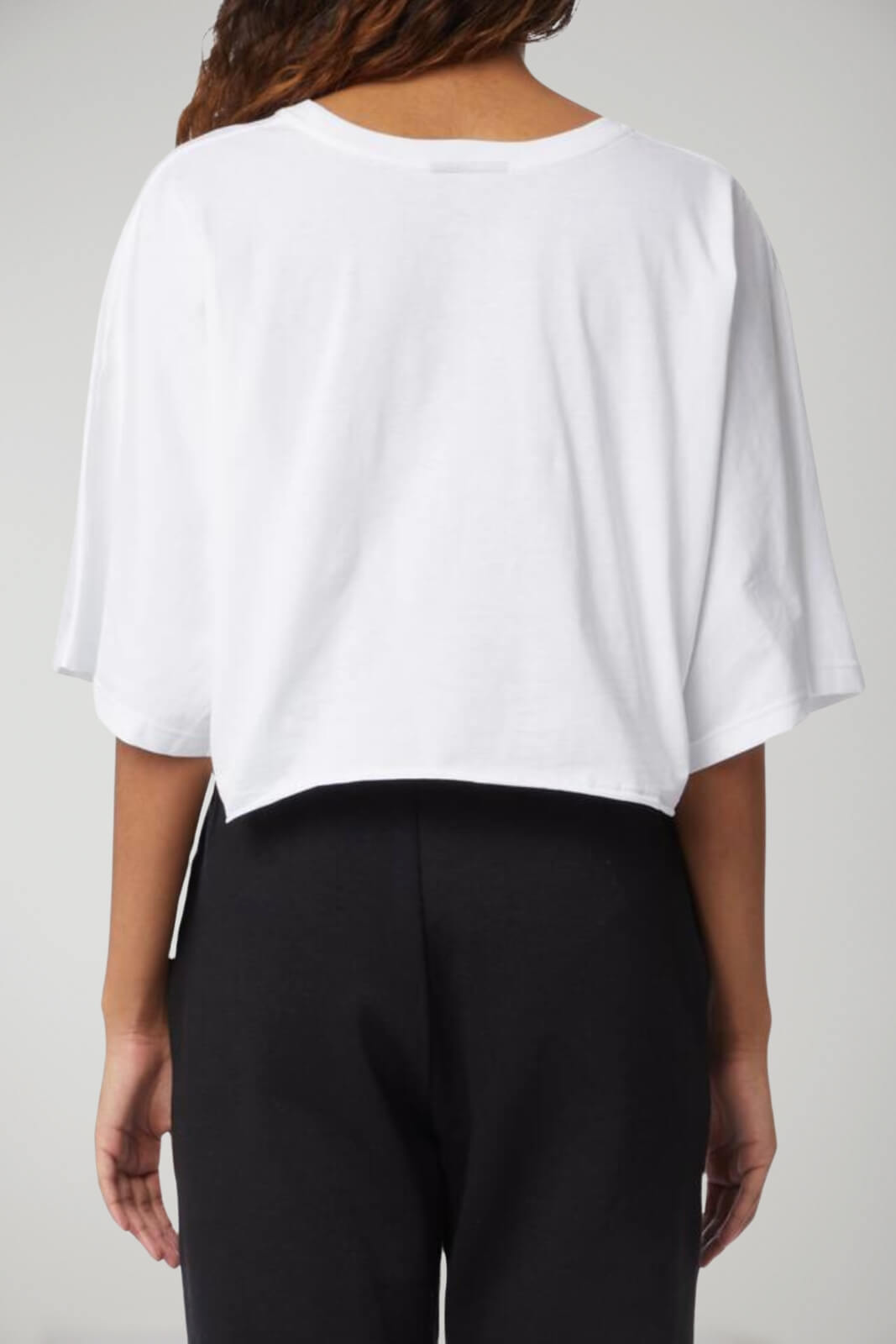 Disclaimer Women's crop over fit T-Shirt