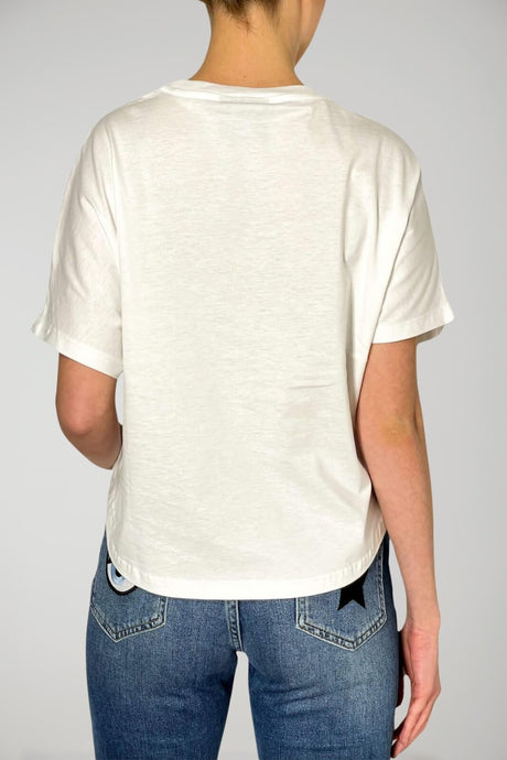 Camiseta corta para mujer con descargo de responsabilidad