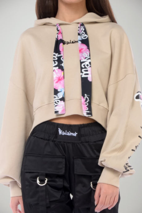 Disclaimer Women's Crop Hoodie