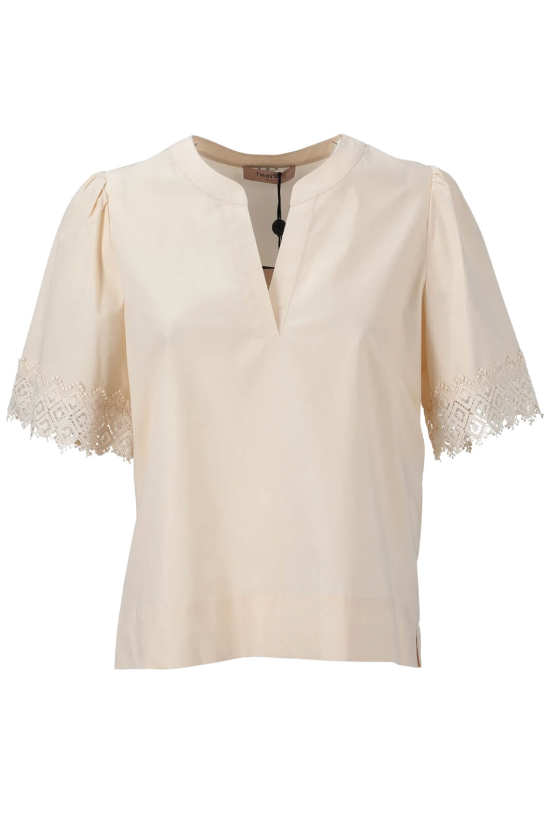 Twinset Milano blusa donna con dettaglio in pizzo