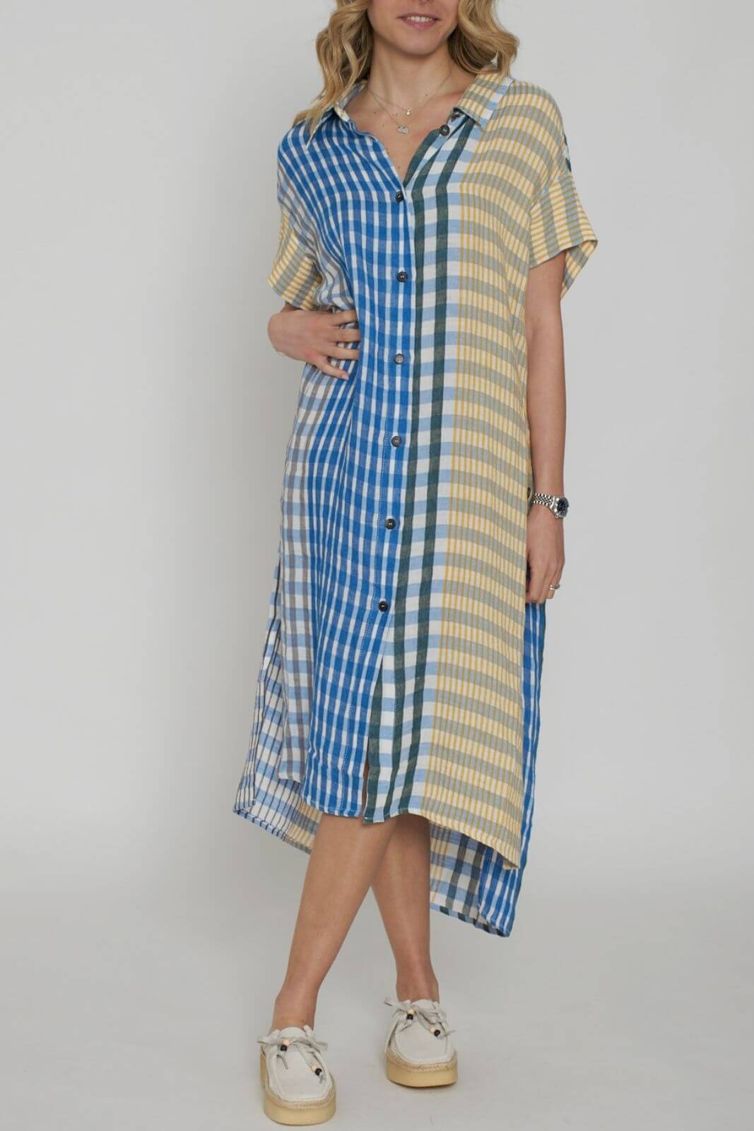 PDR Abito Donna chemisier fantasia a righe