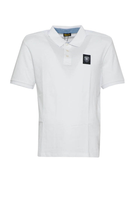 Blauer Men's Pique Polo Shirt with Logo Patch