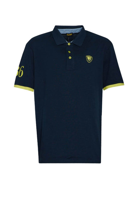Blauer Men's Polo Shirt with Contrasting Cuffs