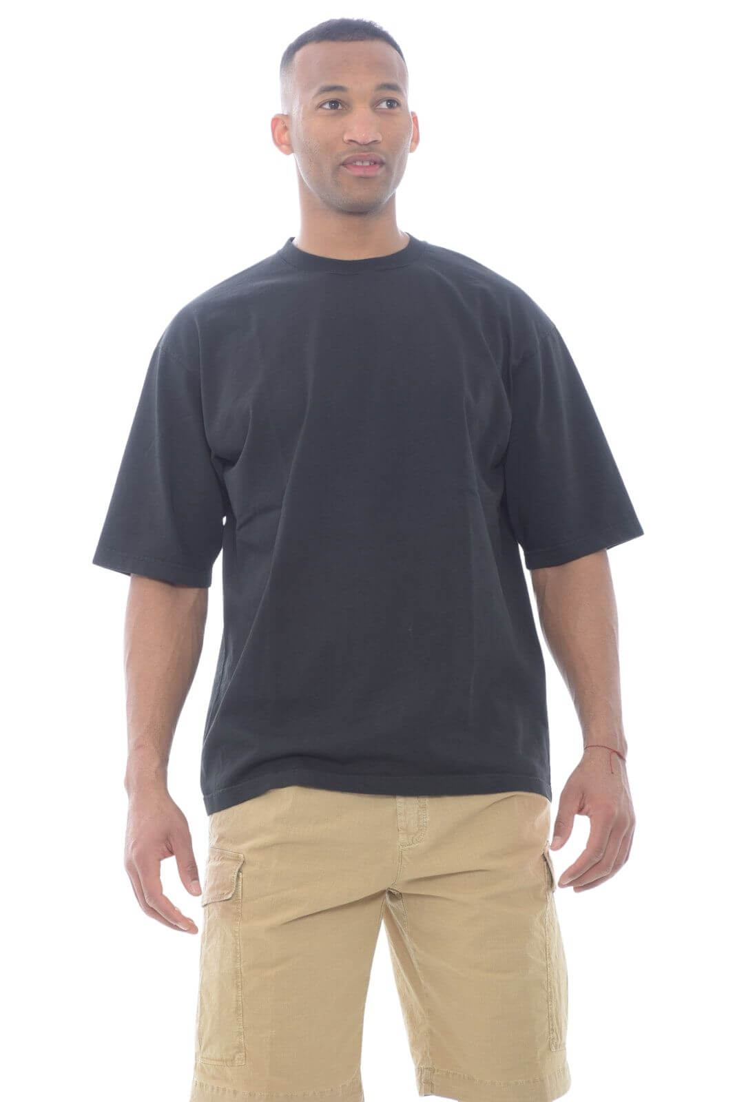 Men Embroidery Oversized Tee - Off White - SM2603040A main image 0