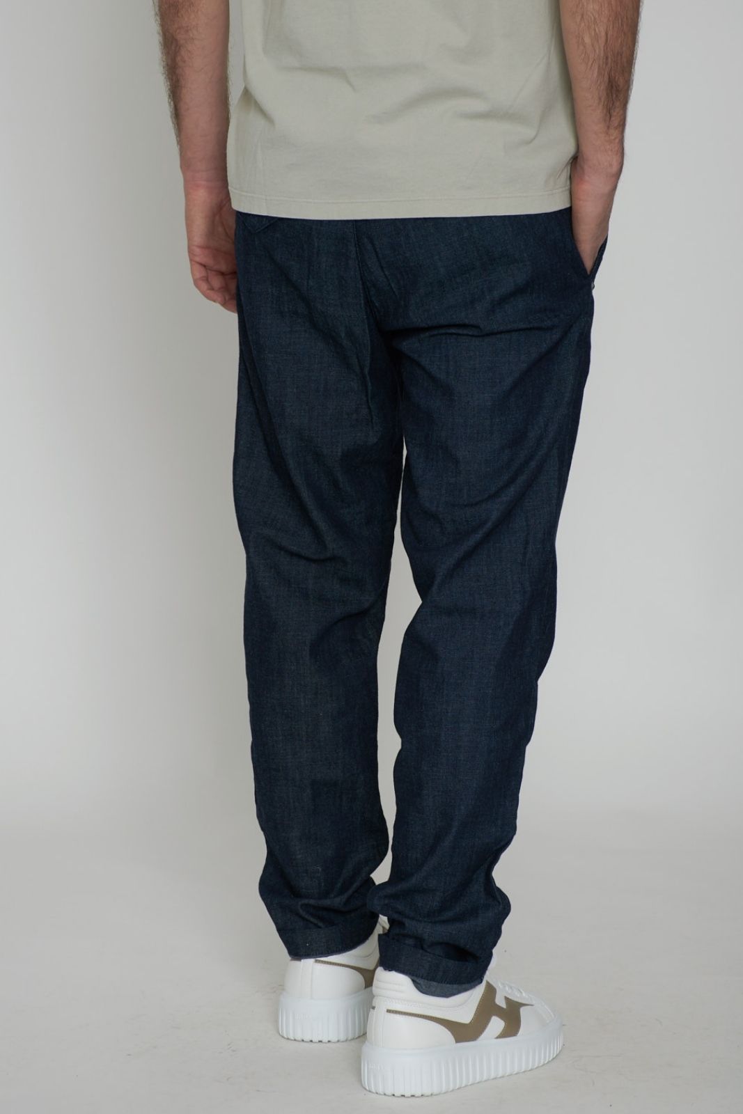 White Sand men's jeans-effect trousers