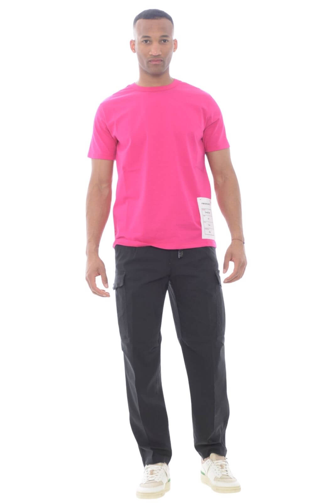 White sand men's trousers with pockets