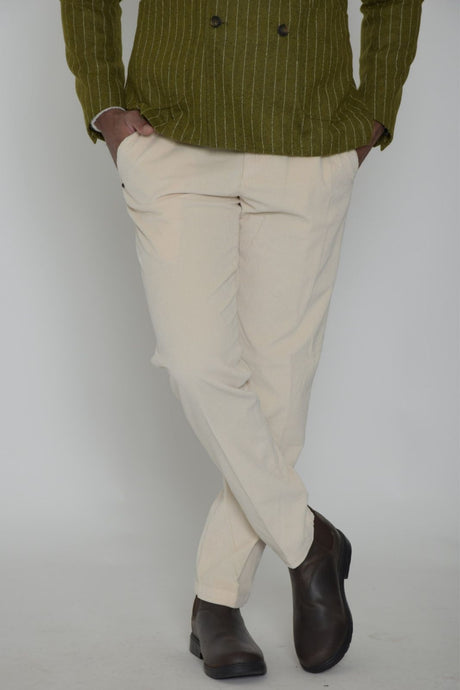 Pantalones de pana para hombre de White Sand