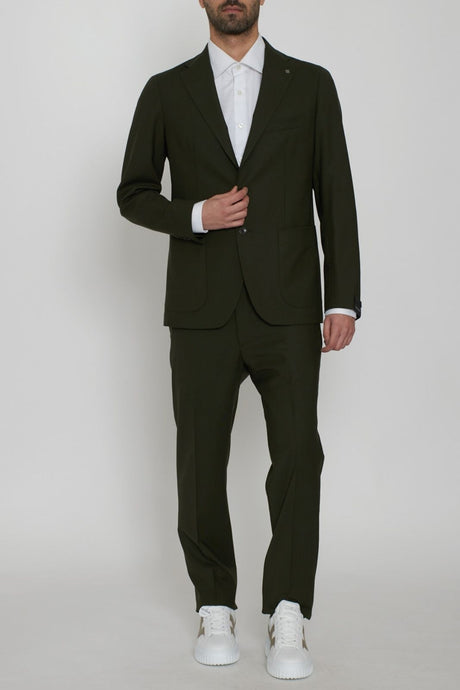 Cortatrajes de hombre en lana fresca.