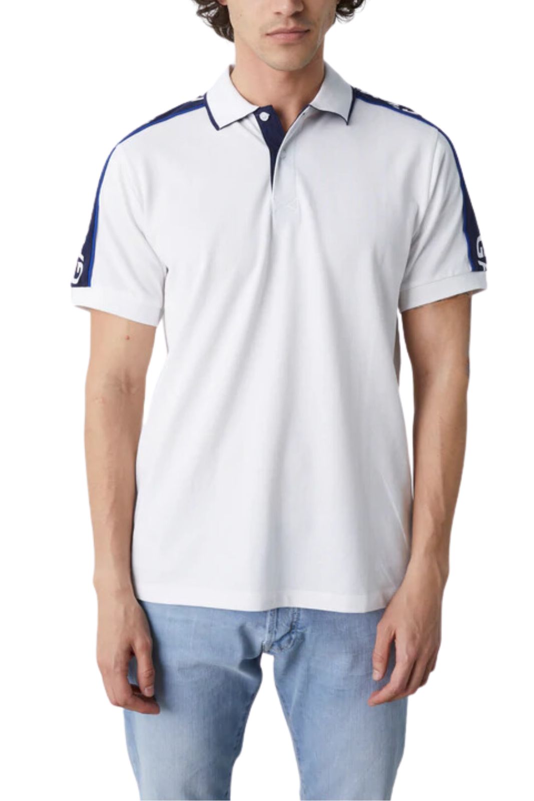 Gas Polo Uomo con stampa logo sulle spalle