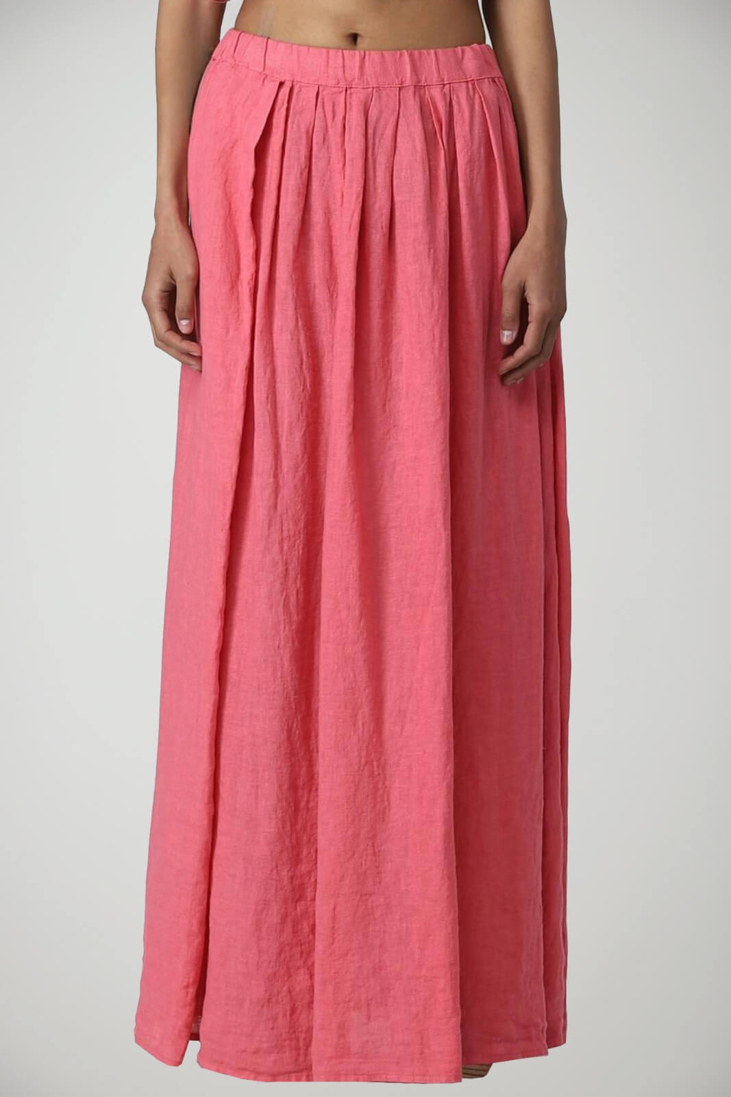 Alessia Santi Linen Skirt with Slit