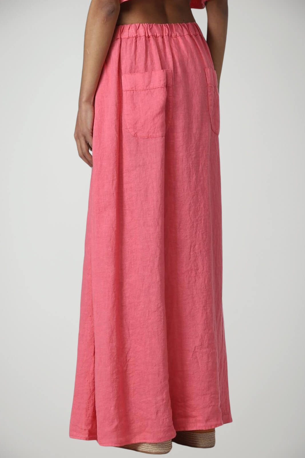 Alessia Santi Linen Skirt with Slit