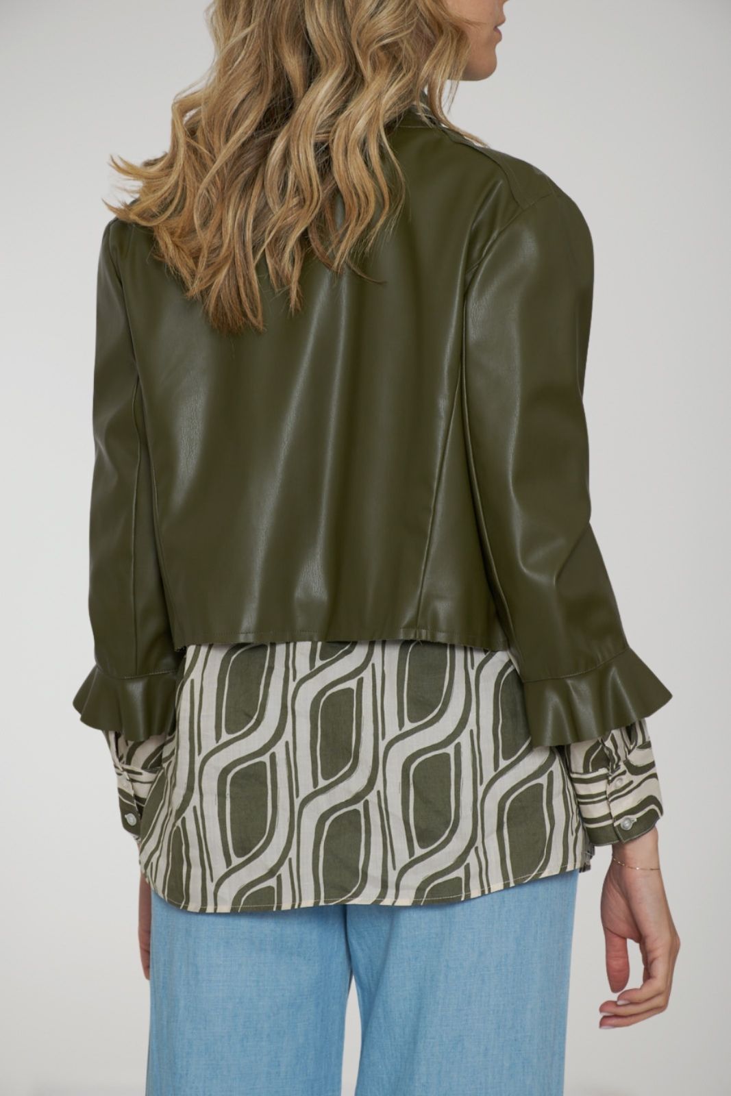 The Women's Jacket Dress with Ruffles