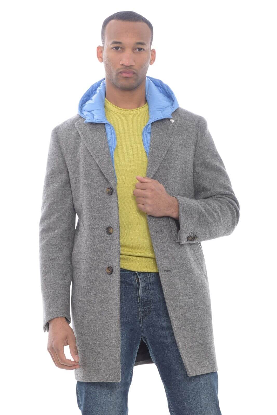 Manuel Ritz men's coat with windproof insert and hood