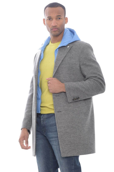 Abrigo de hombre Manuel Ritz con inserto cortavientos y capucha.