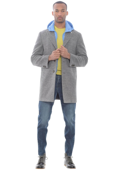 Manuel Ritz men's coat with windproof insert and hood