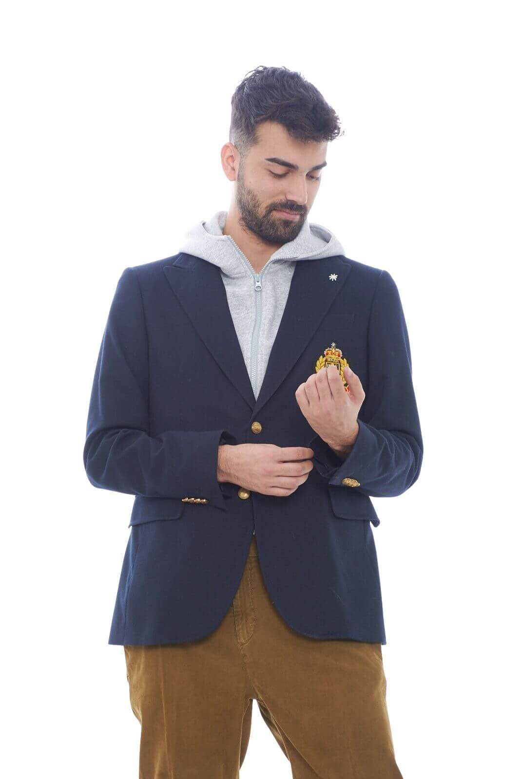 Manuel Ritz men's jacket with hood insert