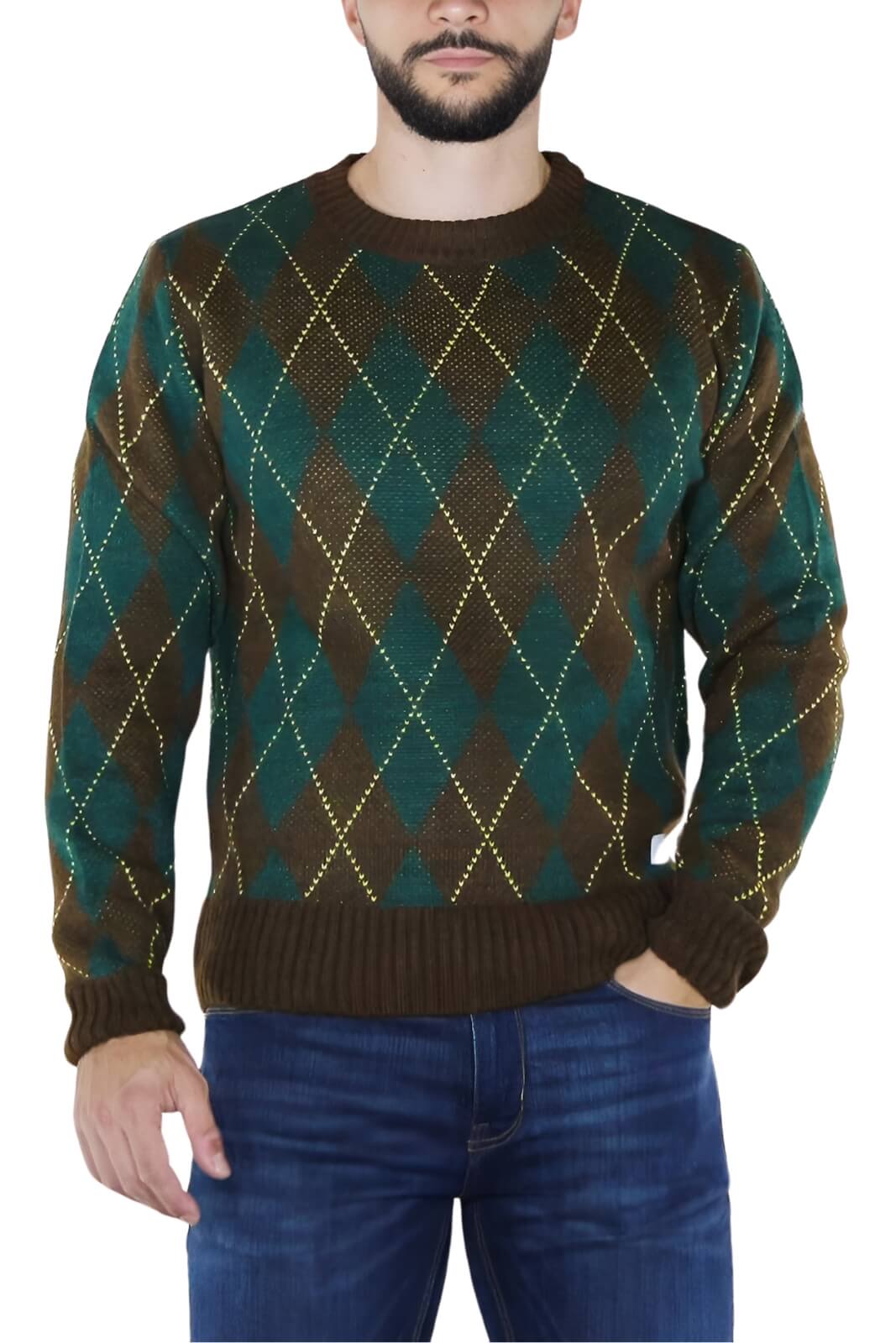 Manuel Ritz Maglia Uomo a rombi