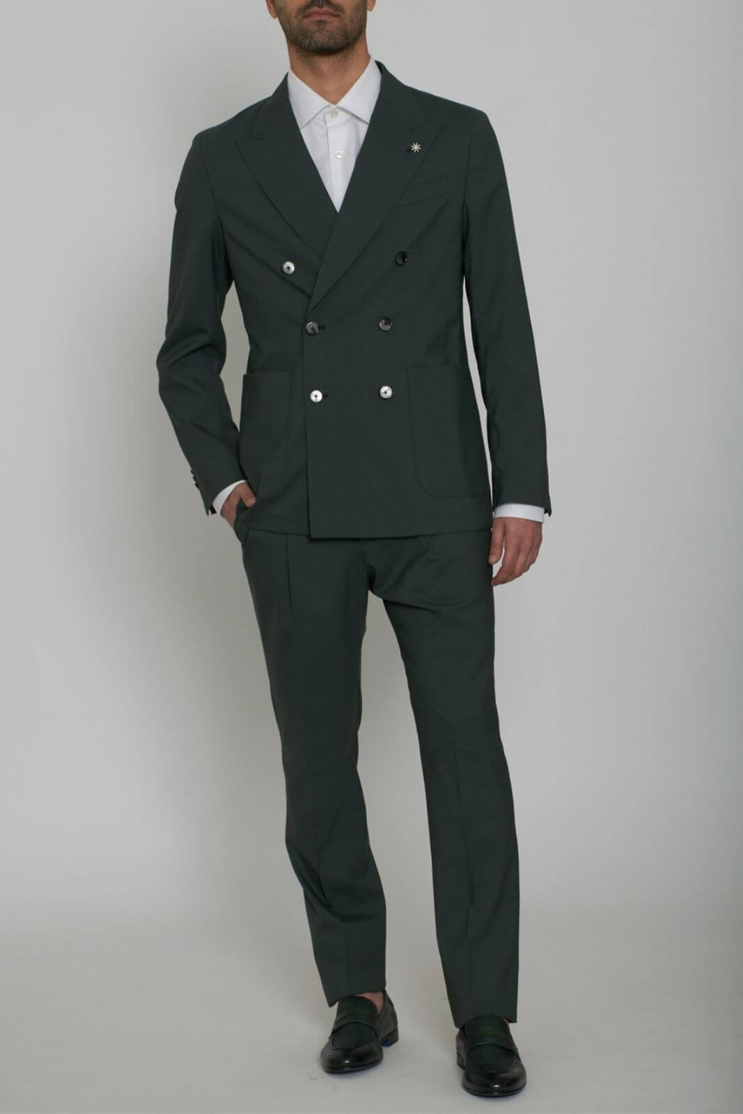 Manuel Ritz double-breasted men's suit