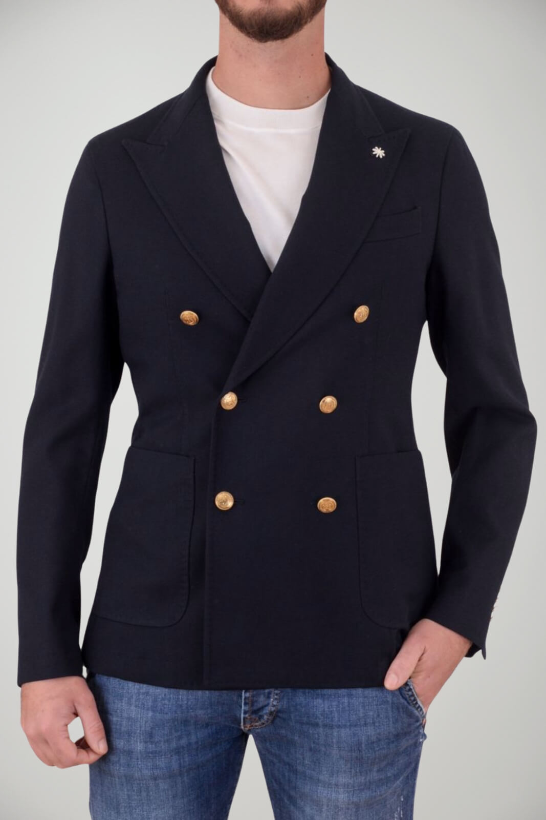 Manuel Ritz giacca uomo doppiopetto