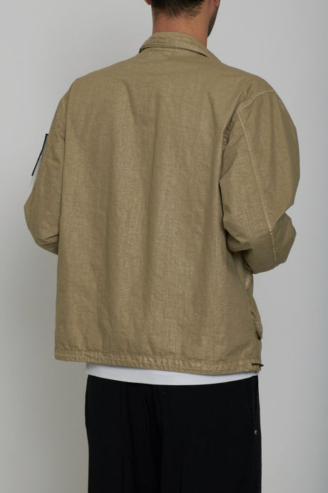 Chaqueta de nailon PANAMA-TC de aspecto orgánico para hombre de Stone Island
