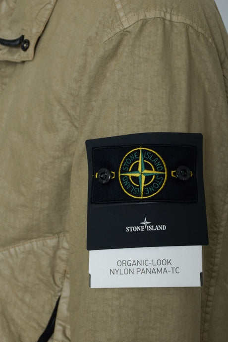 Chaqueta de nailon PANAMA-TC de aspecto orgánico para hombre de Stone Island