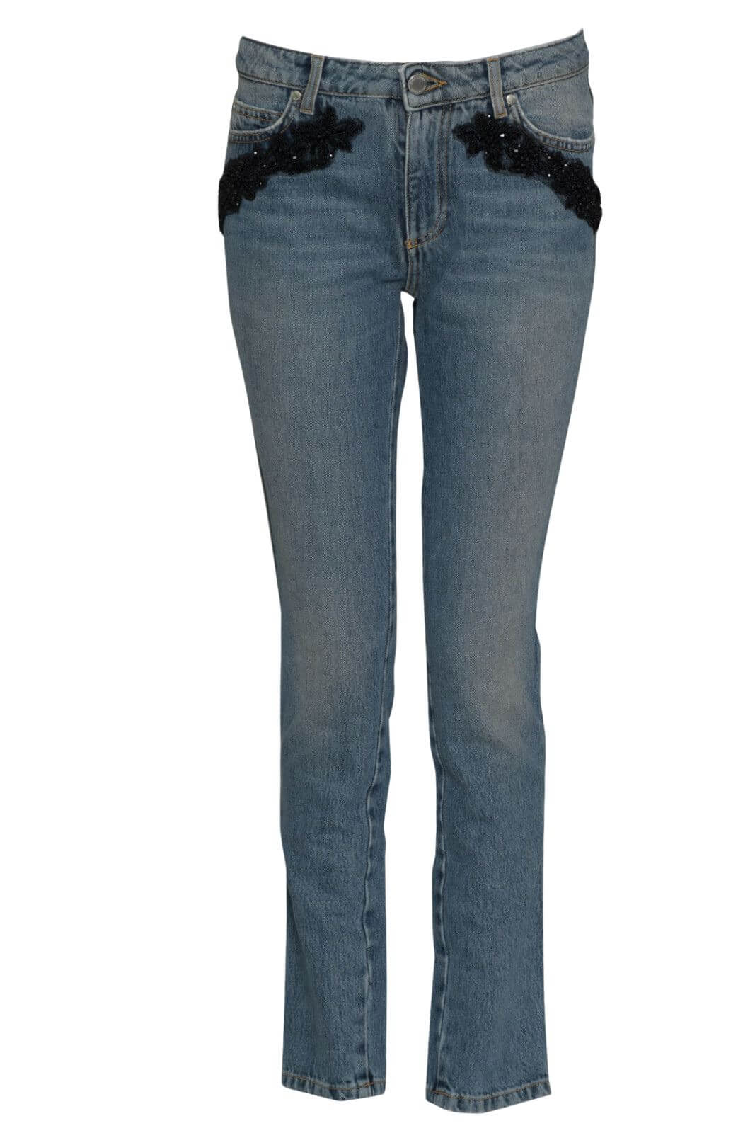 Ermanno Jeans Donna con applicazione di perle