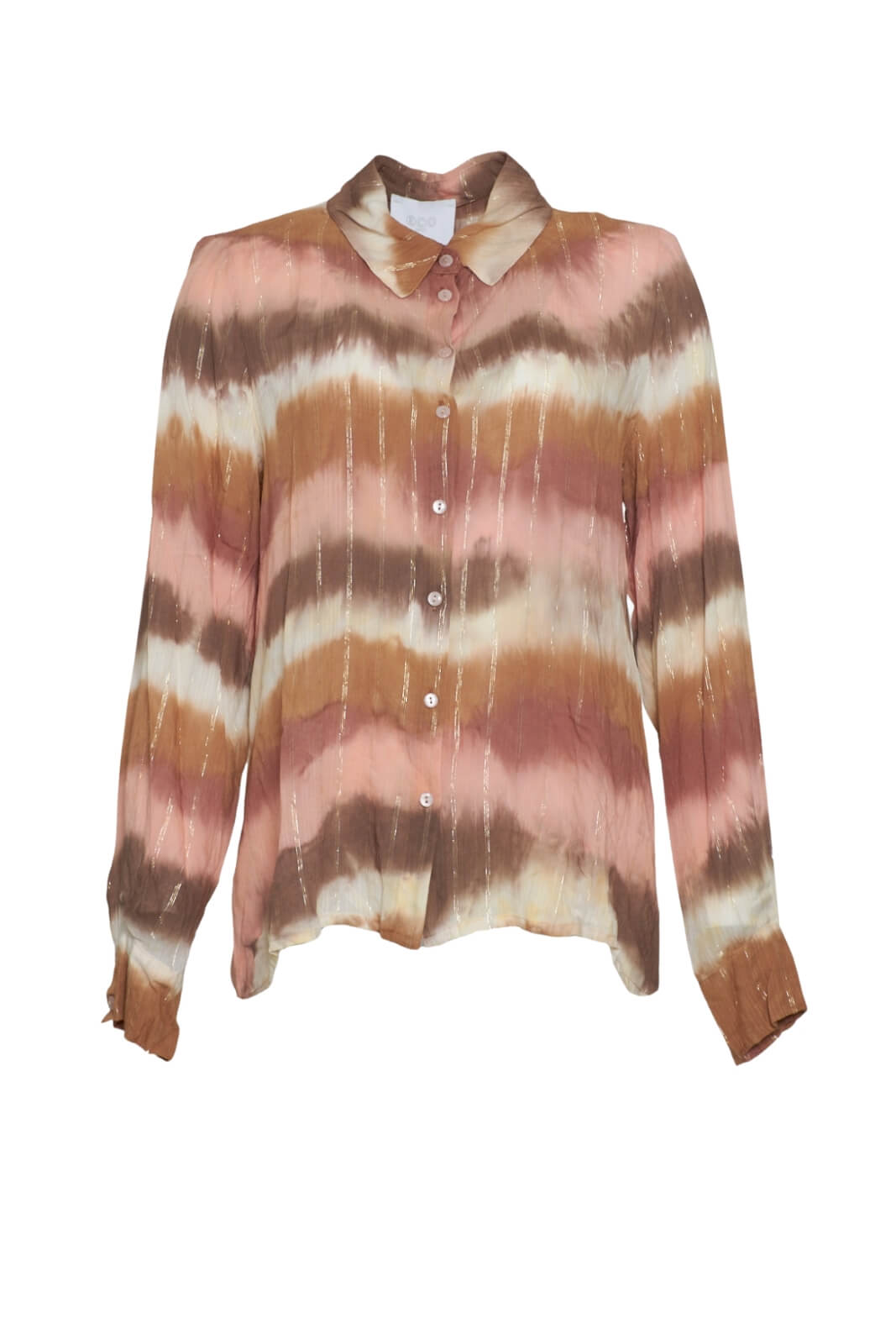 Eco Camicia Donna in degrade con dettagli in lurex