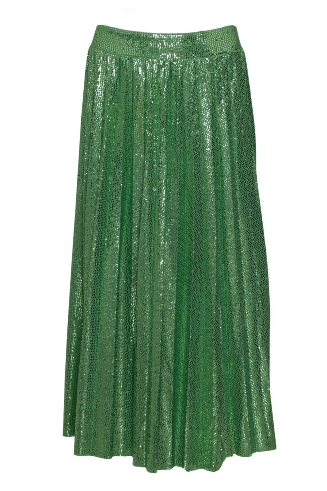 Falda plisada ecológica con lentejuelas