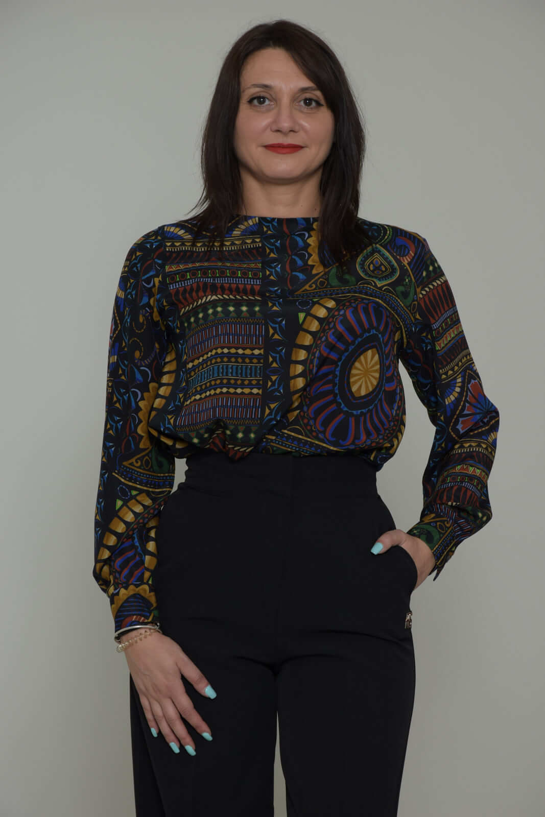 Caliban Blusa Donna in seta