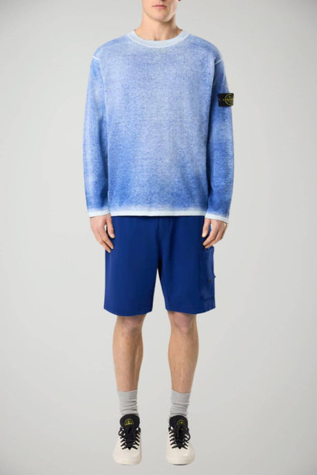 Suéter de hombre Stone Island ALGODÓN ORGÁNICO LIGERO CRUDO A MANO