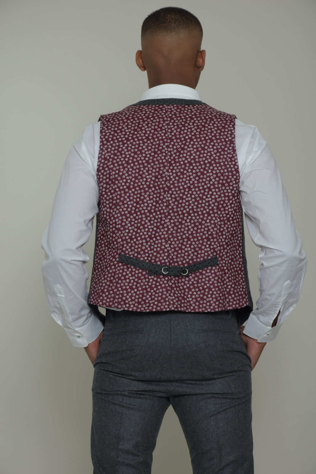 Loft1 Men's Vest with Polka Dot Pattern