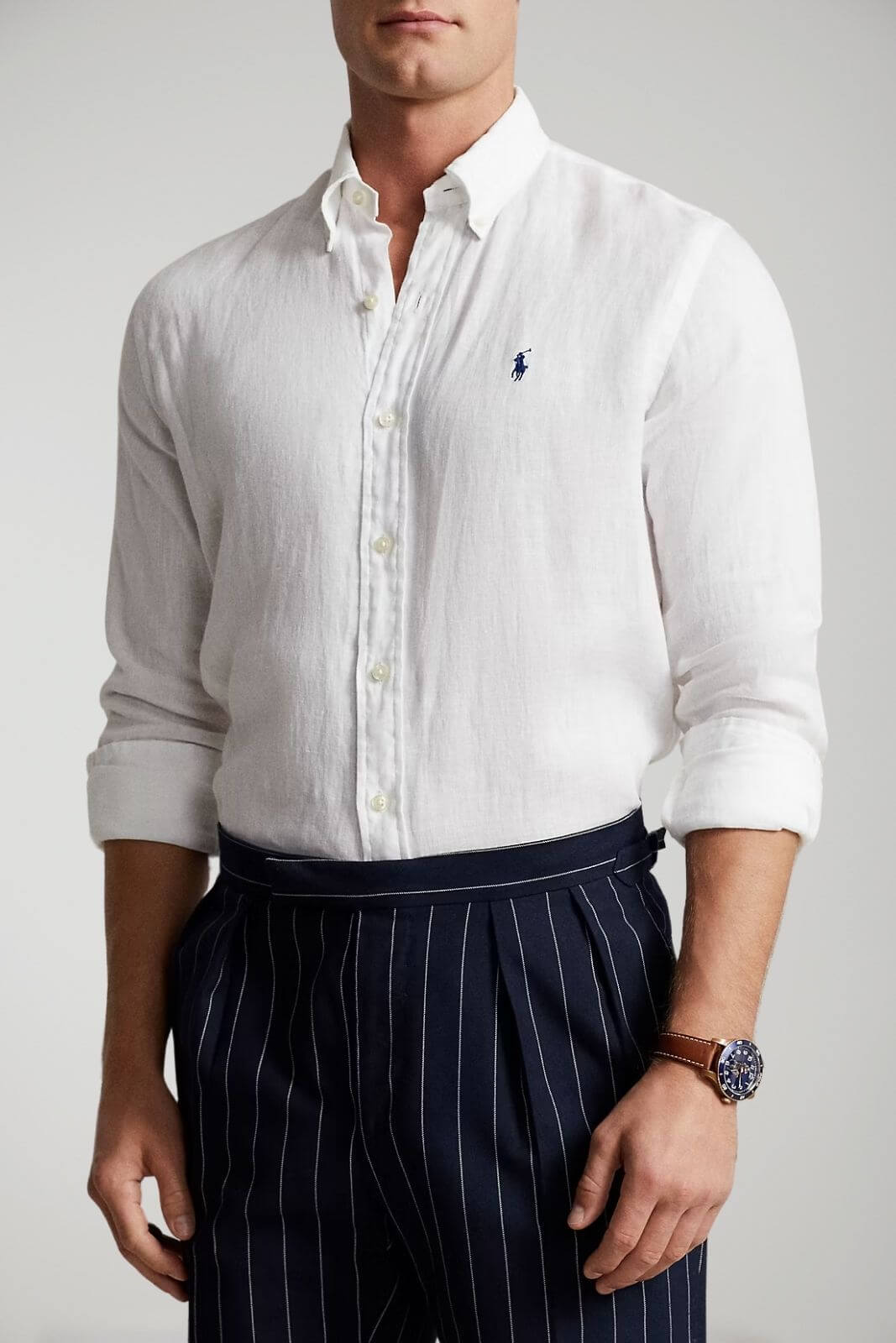 Polo Ralph Lauren men's slim-fit linen shirt