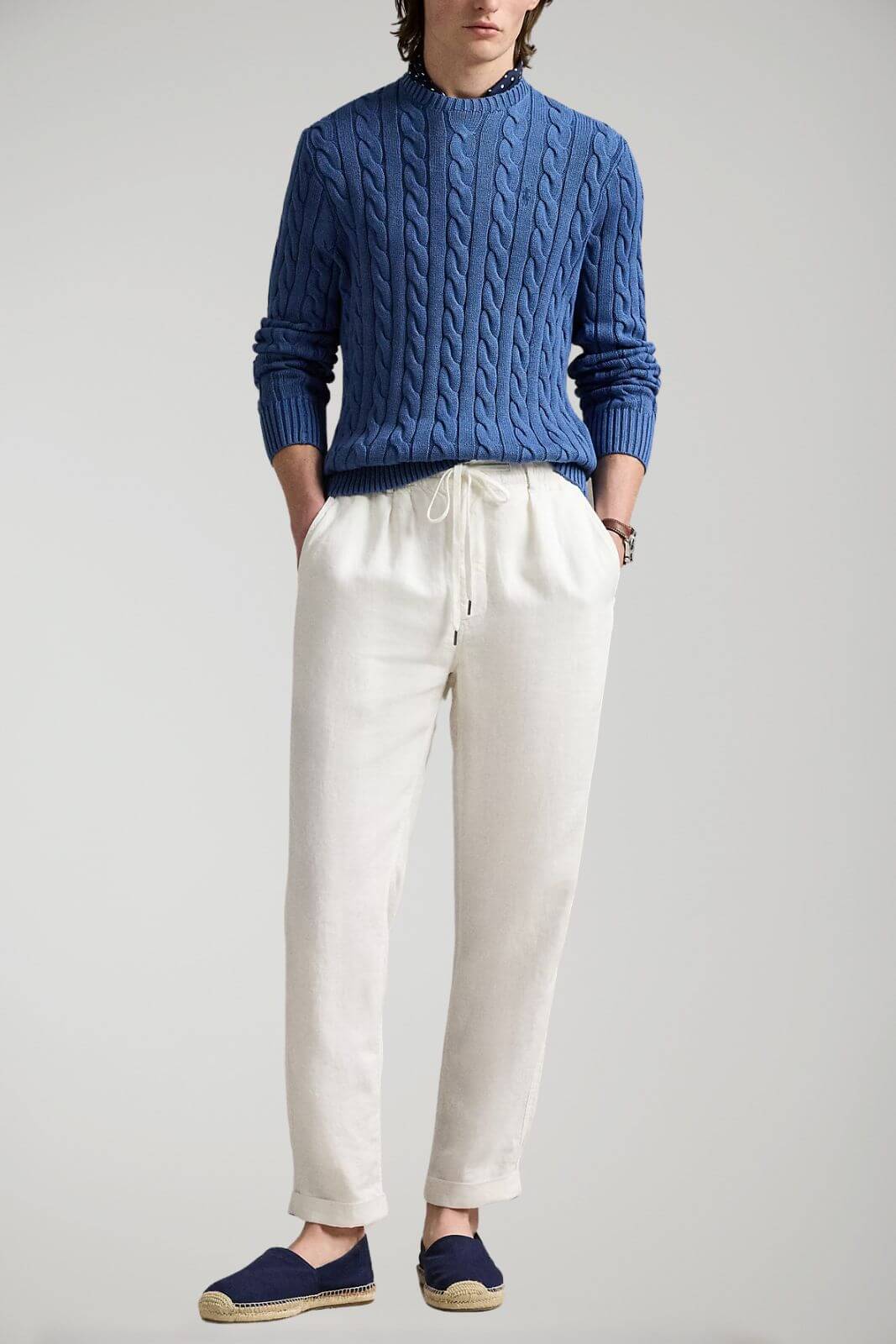 Polo Ralph Lauren men's cable-knit crew neck sweater