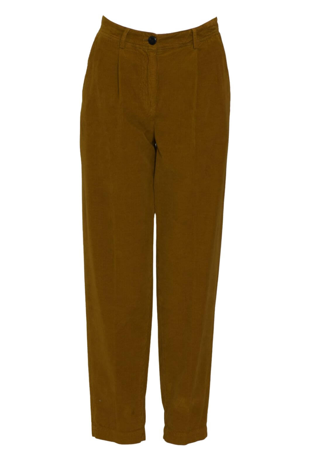 Pantalones de terciopelo con pliegues para mujer Pomandere