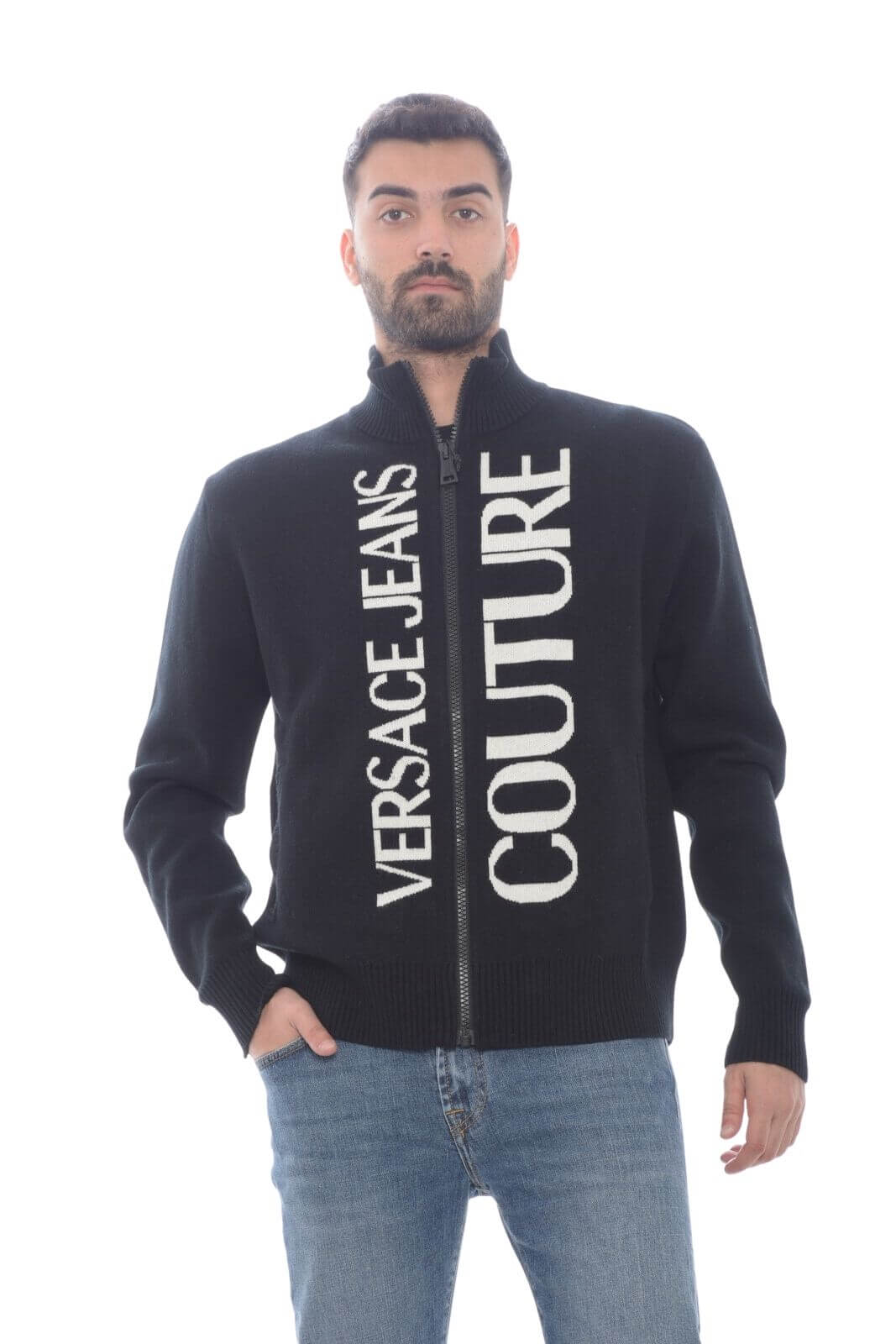 Versace Jeans Couture cardigan uomo JACQUARD LOGO