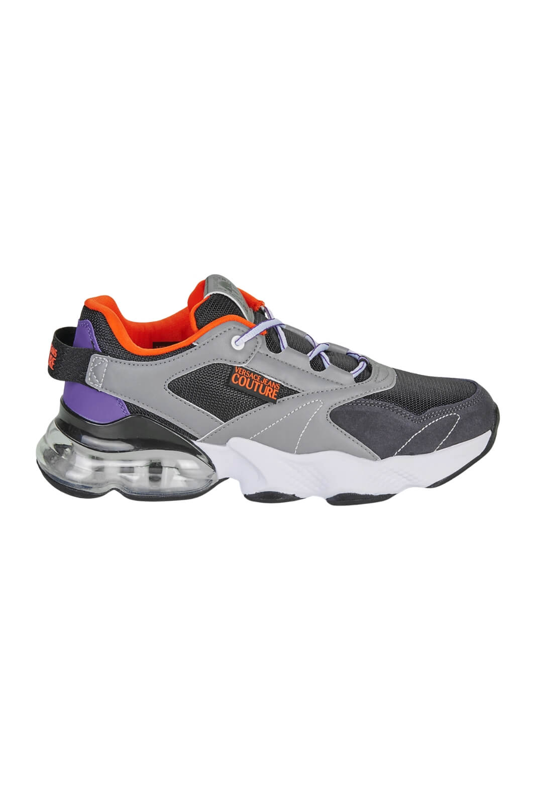 Versace Jeans Couture Men's Sneakers in mesh and suede
