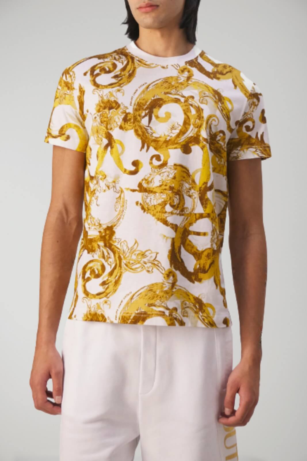 Versace Jeans Couture Men's T-Shirt PRINT WATERCOLOR BAROQUE